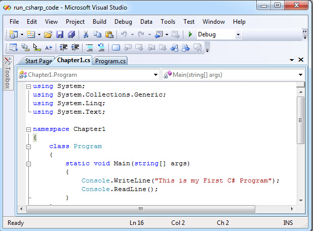 Using Visual Studio