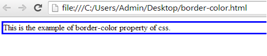 example of border-color property
