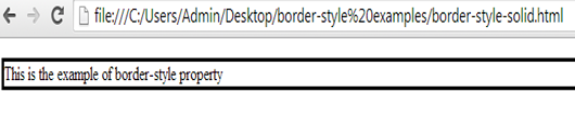 output of border-style:solid