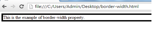 example of border-width property