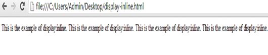 example of display:inline