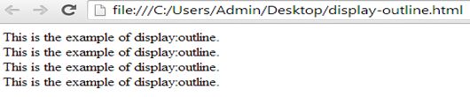 example of display:outline