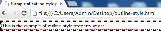 example of outline-style property