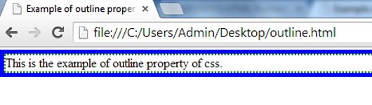 example of outline property