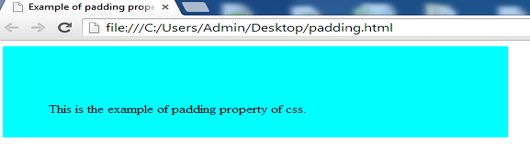 example of padding property