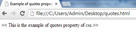 example of quotes property