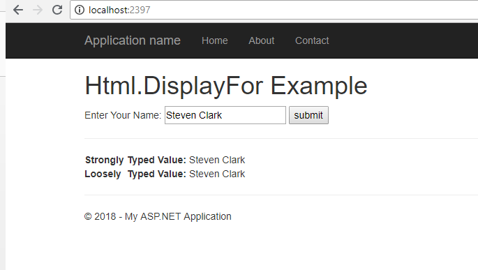 Html.Display Example
