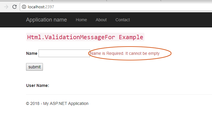 Html Validation For