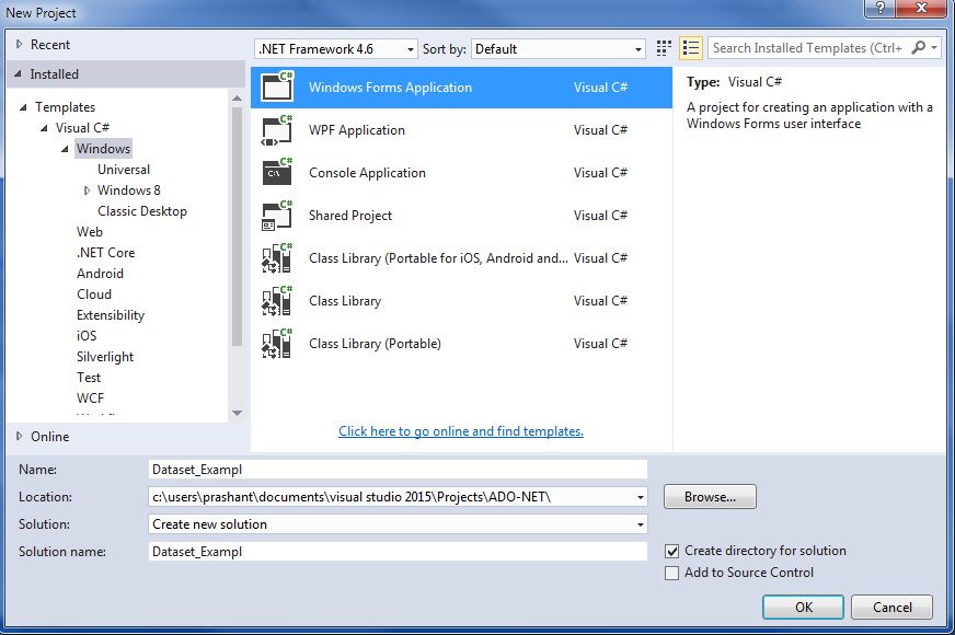 New Windows Project