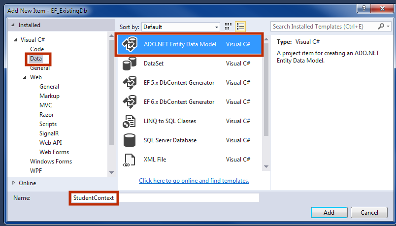 2-ADONET-Entity-Data-model
