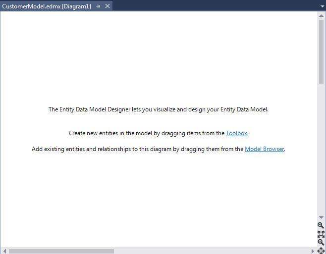 EDMX Designer Page