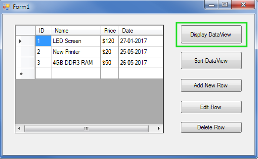 Display Data