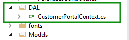 DAL Folder MVC