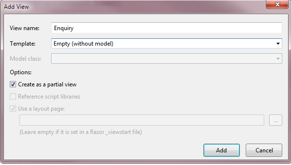 Add View