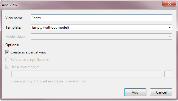 Add View