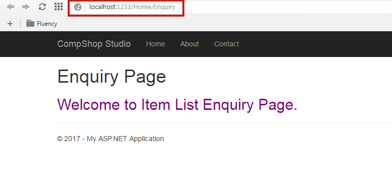 Enquiry View Page