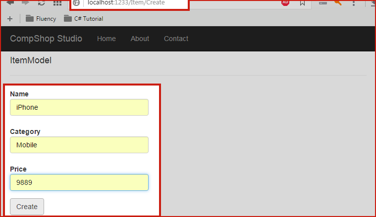 Create Page