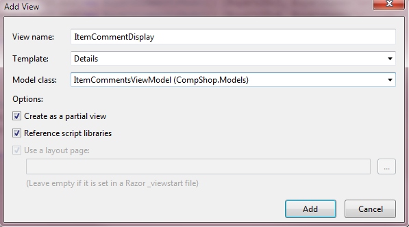 Add View