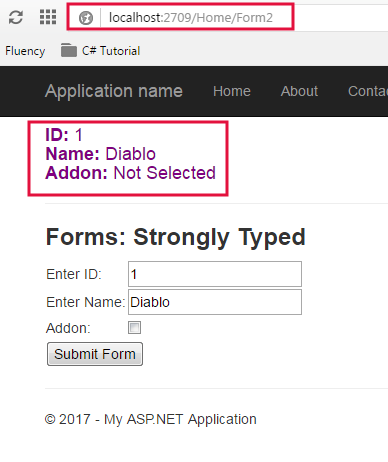 Strongly Typed Output