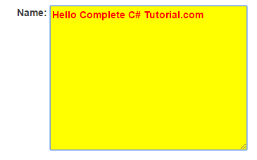 Html.TextArea