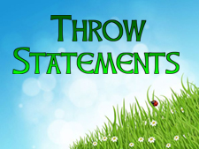 throw-statements