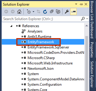 Install Entity Framework